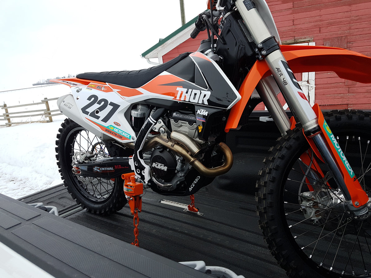 Bike Binderz E Track Dirt Bike Kit Raw Aluminum