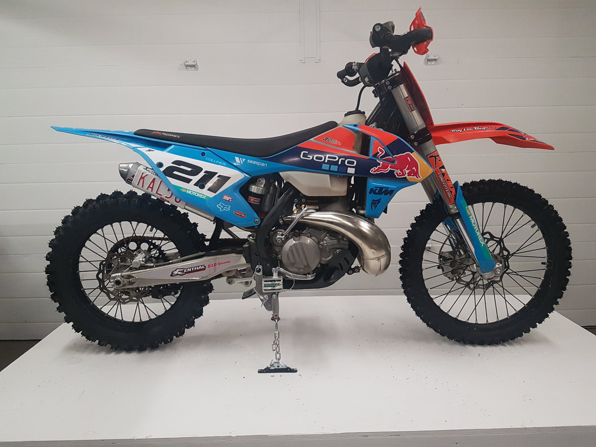 Bike Binderz E Track Dirt Bike Kit Raw Aluminum