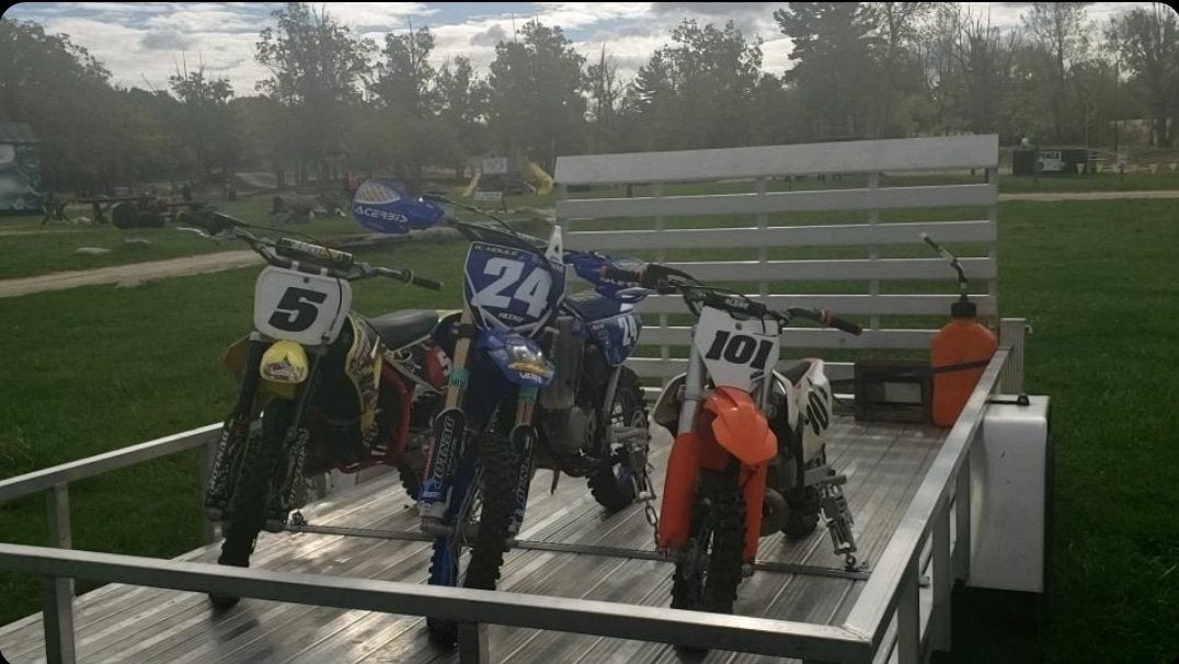 Bike Binderz E Track Dirt Bike Kit Raw Aluminum