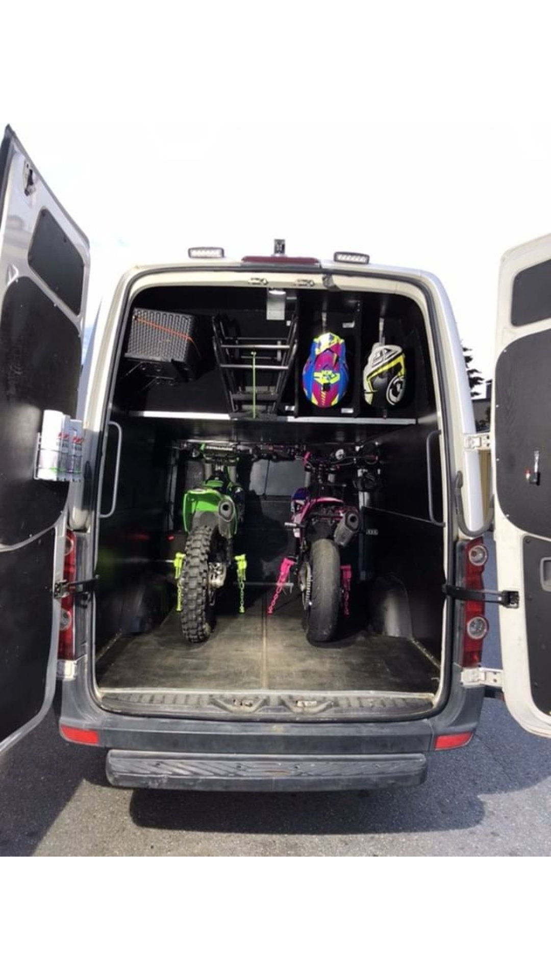 Bike Binderz E Track Dirt Bike Kit Raw Aluminum