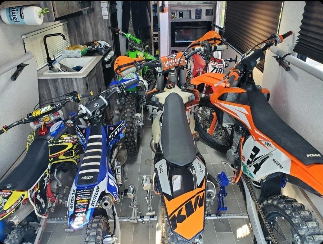 Bike Binderz E Track Dirt Bike Kit Raw Aluminum