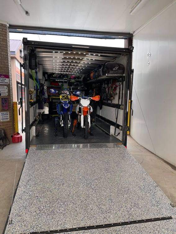 Bike Binderz E Track Dirt Bike Kit Raw Aluminum